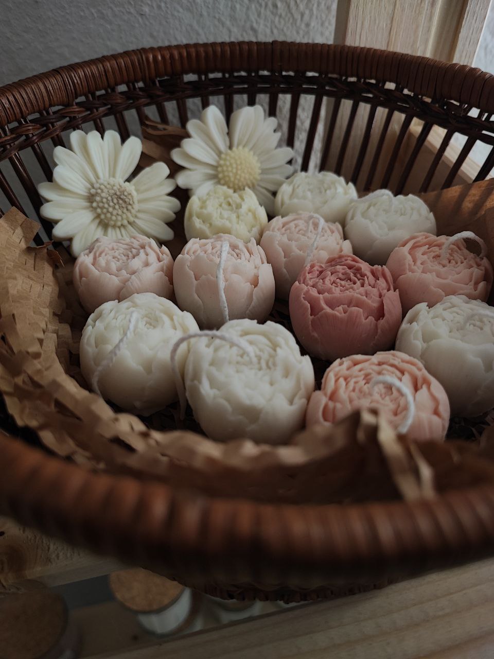 Mini Peony Candle Set