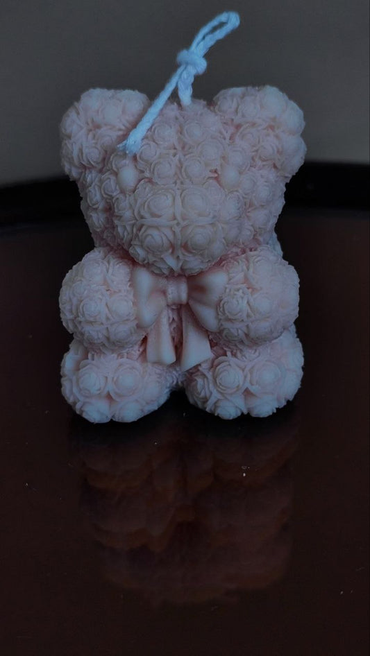 Rose Baby Bear Candles