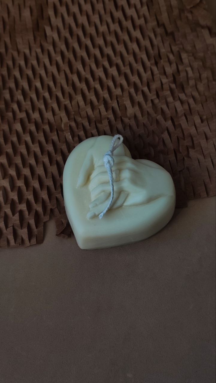 Heart & Hands  Candle