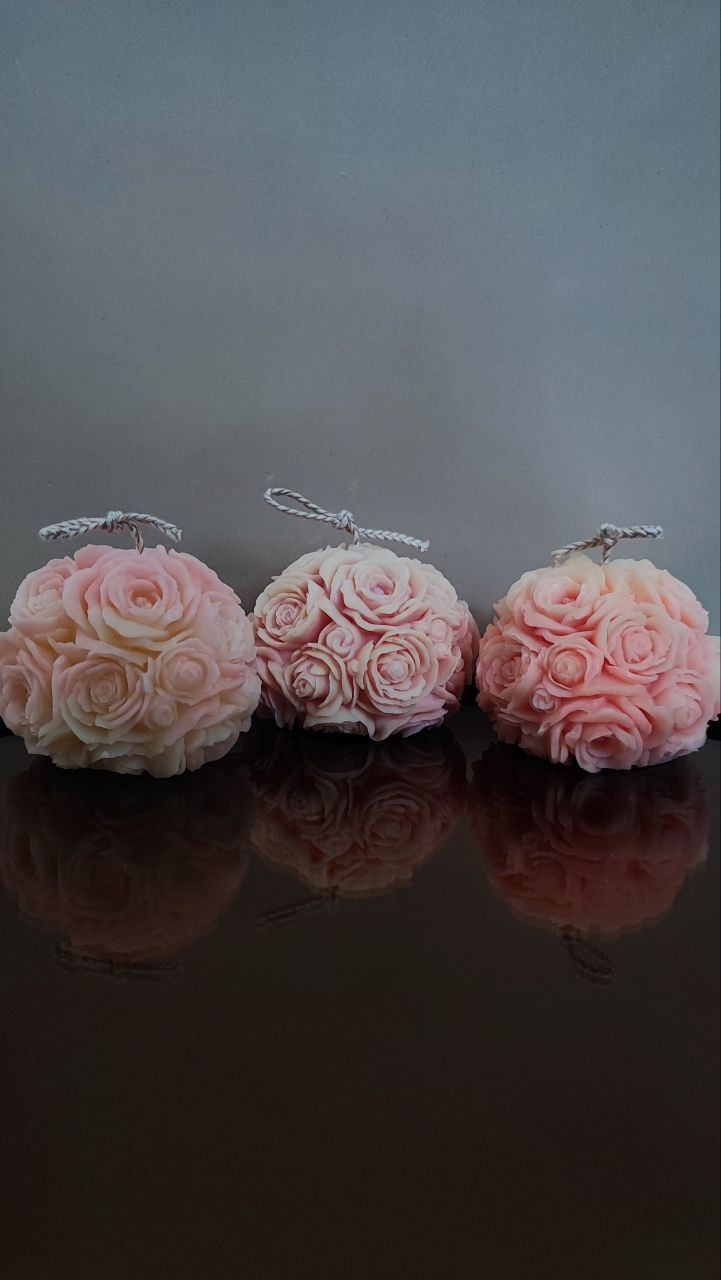 Rose Ball Candle