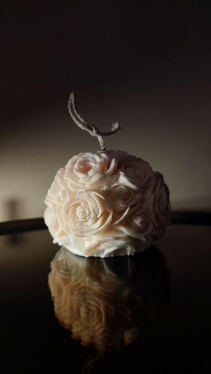 Rose Ball Candle
