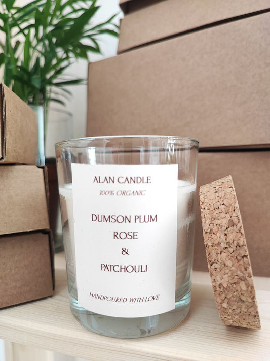 Dumson Plum Rose & Patchouly Candle