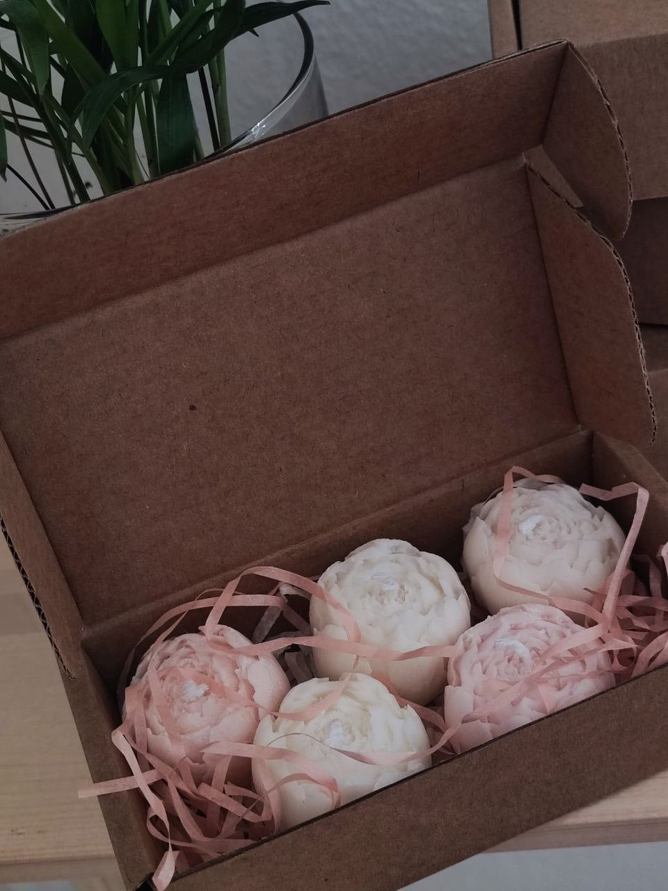 Mini Peony Candle Set