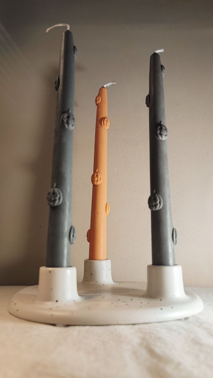 Taper Candle Pumpkins