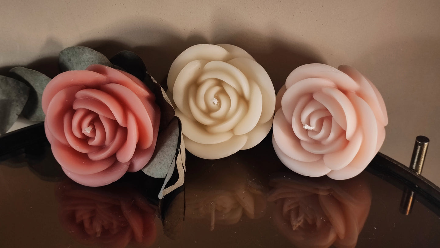 Rose Beeswax Candles