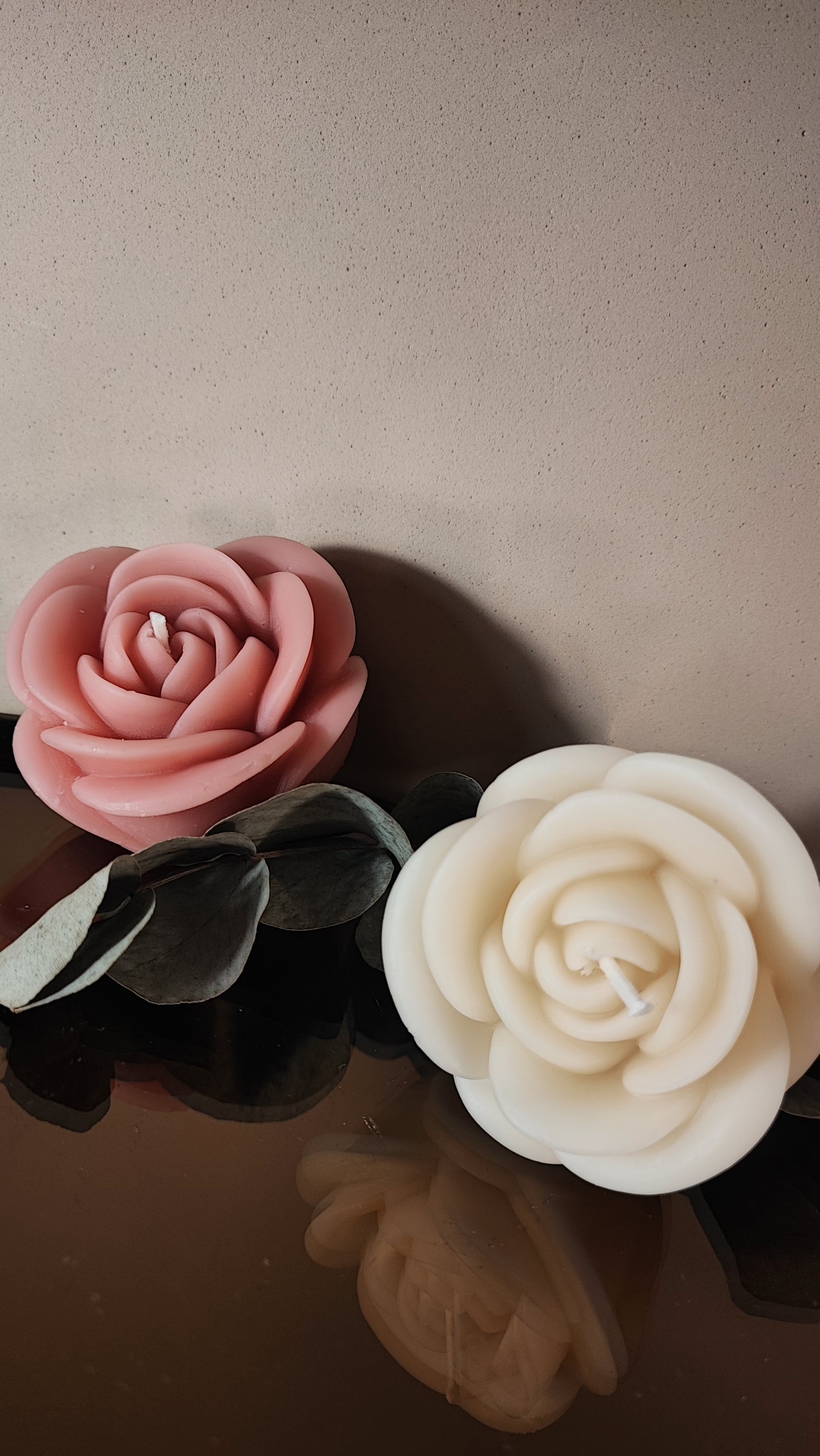 Rose Beeswax Candles