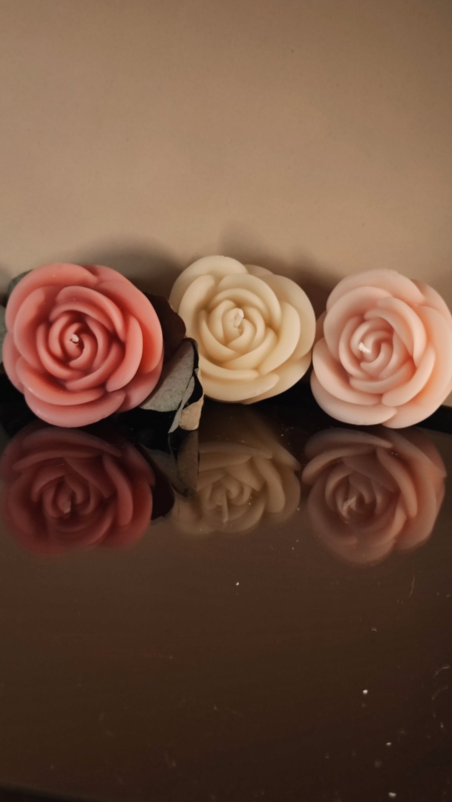 Rose Beeswax Candles